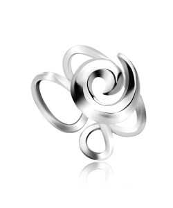 Spiral Shaped Silver Ear Cuff EC2-07